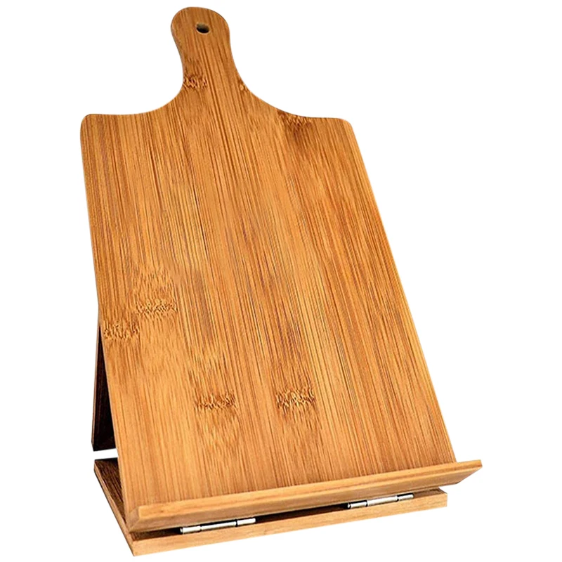 Recipe Ipad Tablet Book Holder Stand With Anti-slip Kickstand Cookbook Stand Cutting Board Style Cookbook Holder