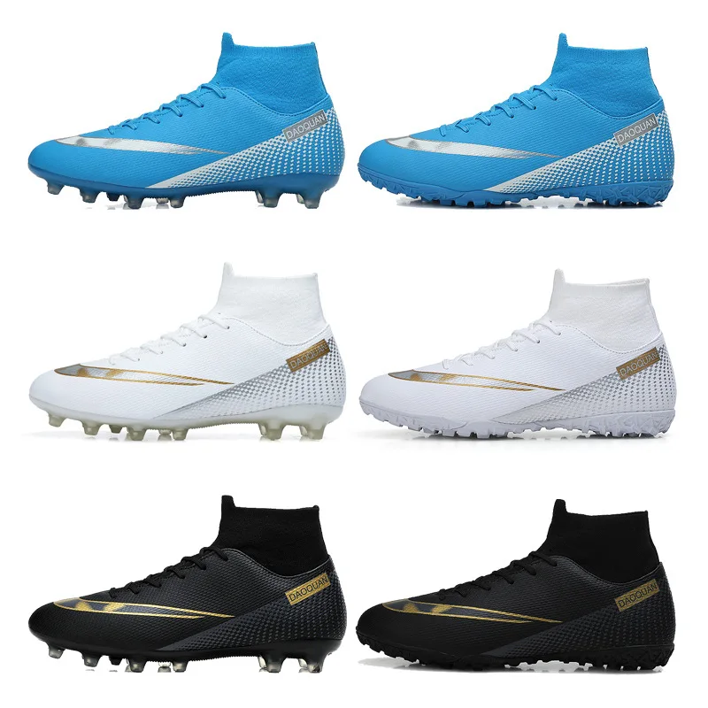 Wholesale hot selling football Shoes men and women broken TF nails adult spikes children training shoes Other Trendy Shoes
