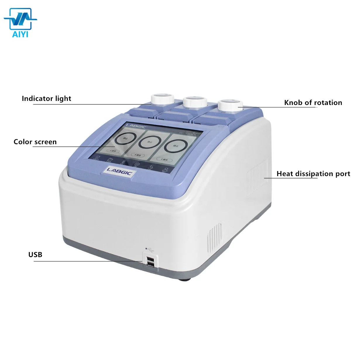 96 wells*0.1ml  channels Real Time PCR System RT  Laboratory Equipment For Chemical Lab test triple Gene amplification apparatus