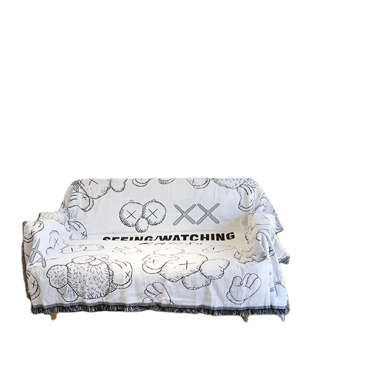 
Оптовая продажа 2021, новый дизайн, Тканое жаккардовое покрывало для дивана на заказ, одеяло для кемпинга, уличные дорожные одеяла 