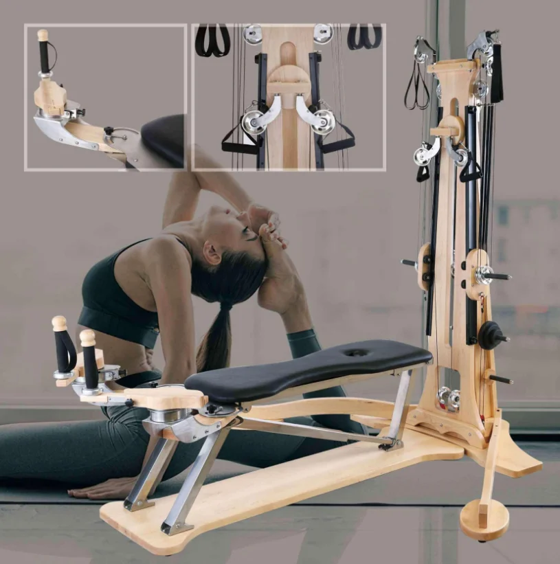 SYT commercial Hot selling Pilates Zen soft instrument cyclotron wooden spinal equipment exercise yoga machine