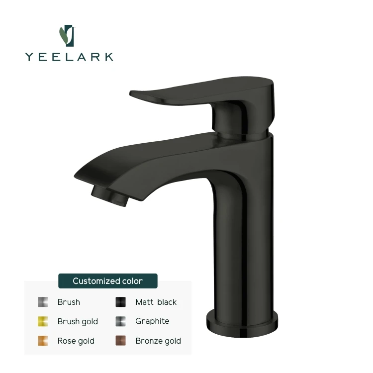 China Factory Popular Waterfall 304 Stainless Steel Brushed Chrome Basin Faucet Hot Cold Water Mixer Taps Bathroom Faucet