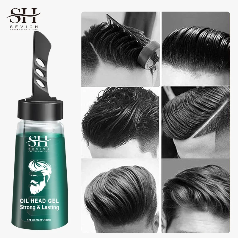 Stylish Men Strong Hold Quick Drying Setting Styling Clay Matte Hair Pomade Hair Gel With Comb