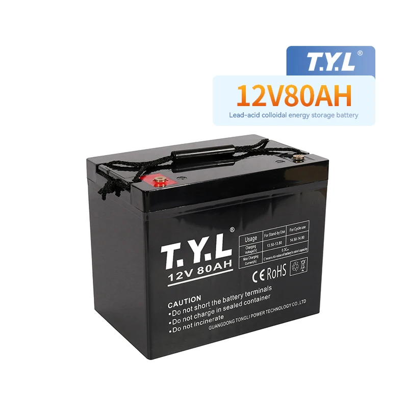 T.Y.L factory supply Maintenance free VRLA lead acid battery 12V 80AH gel-batterie gel battery pakistan for solar home system