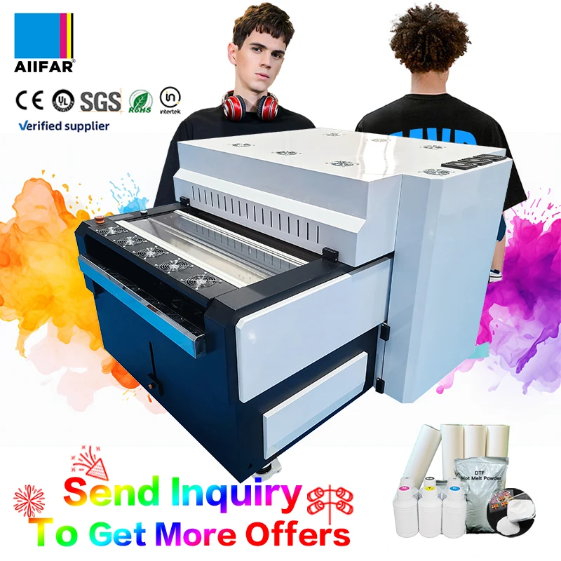 High-Speed DTF Powder Shaker Machine 800mm Fabric Label Printer with 1-Year Warranty Factory Price