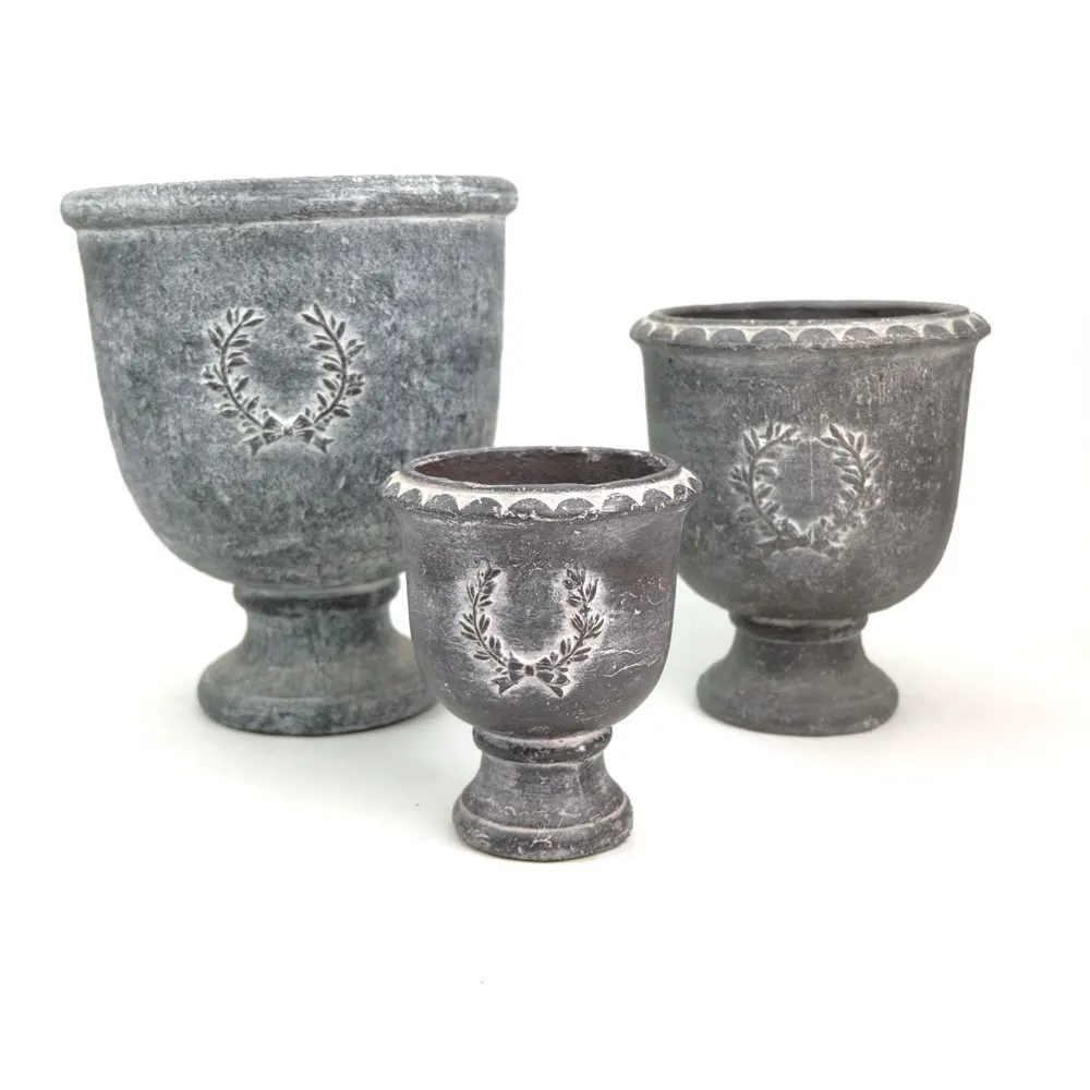 
Multi shape garden urns 