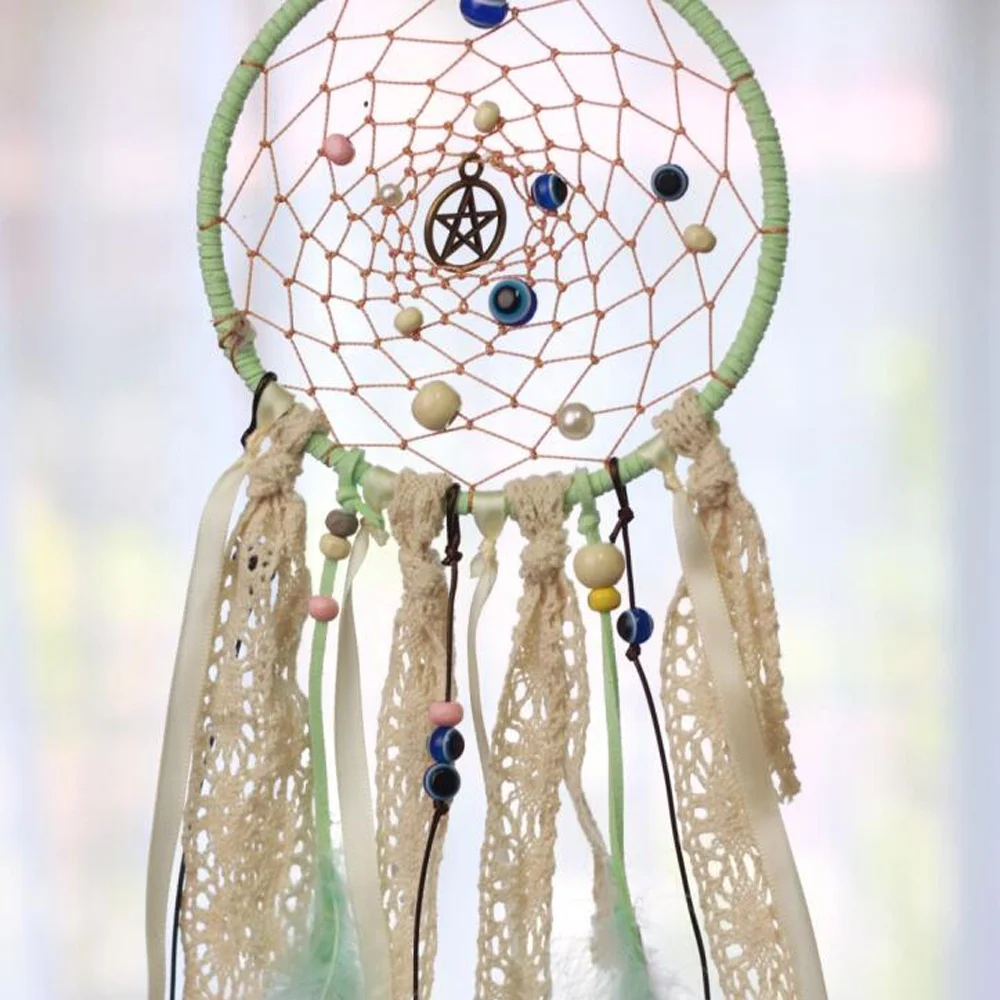 Indian DIY Dream Catcher Handmade Making Supplies Organic Home Decor Ornament Craft Kit
