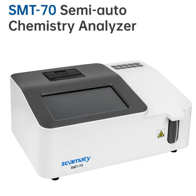 SMT-70 Touch Screen Semi-auto Biochemical Biochemistry Analyzer 7'LCD blood