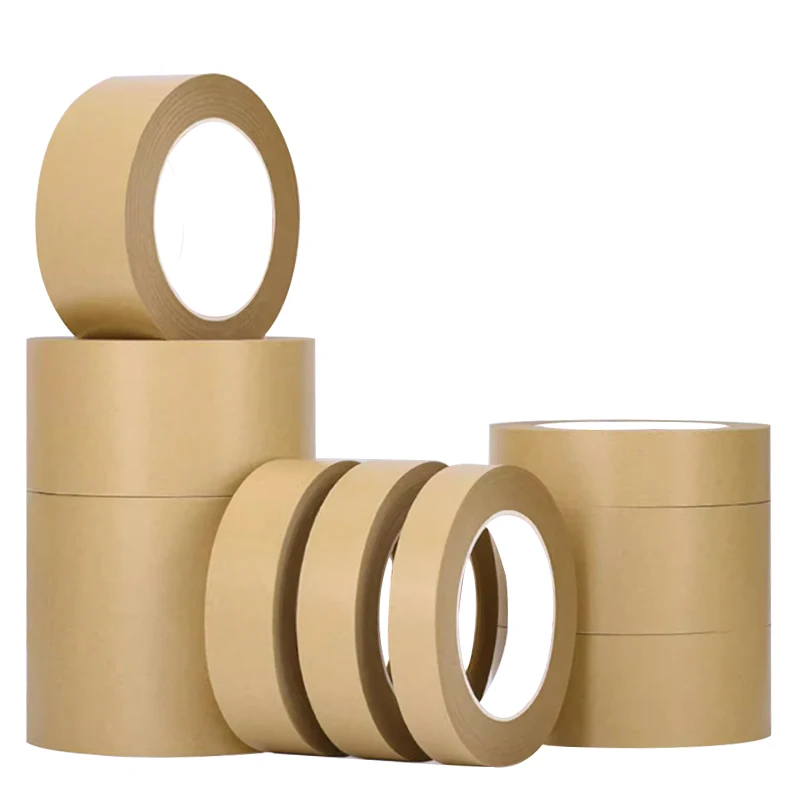 BYSLI Self Adhesive Direct Sales Factory Price Kraft Packing Tape 70mm Kraft Writable Tape