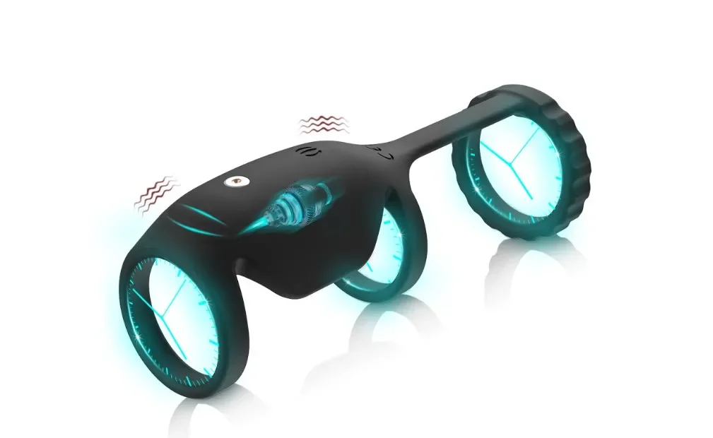 Male Prostate Massage Vibrator Silicone Penis Ring Delayed Ejaculation Device Sex Toys For Men