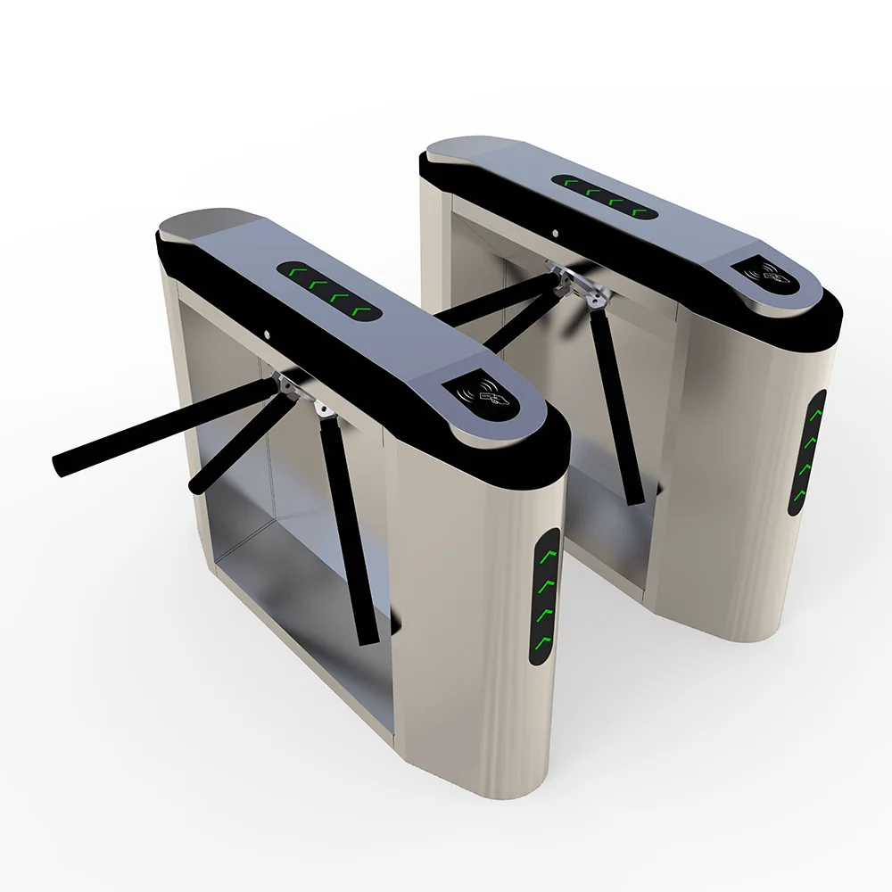 Pedestrian Flap Barrier Face Recognition Card Reader Flap Barrier Turnstile Gate For Entrance And Exit Management