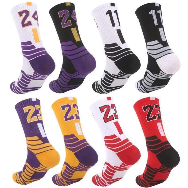 Basketball Player Sports Towel Socks With Analog Numbers Los Angeles Team Twenty Three Four Shots