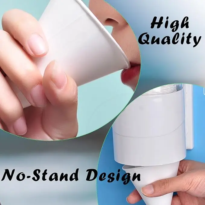 Perfect Snow Cone Cup for Kids Parties or Weddings. Great Paper Cup for Office Water Cooler Disposable Funnel
