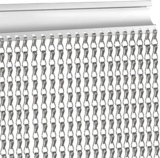 decorative mesh curtain chain divider weight chain mail mesh curtain gold aluminium metal chain link curtains for Design