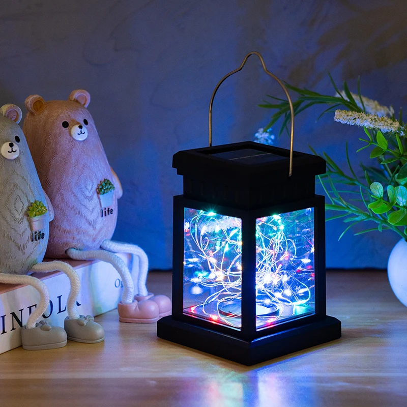 European Palace Lantern Solar Outdoor Cemetery Solar Garden Light LED Solar Lantern Courtyard Light Outdoor Hanging Solar