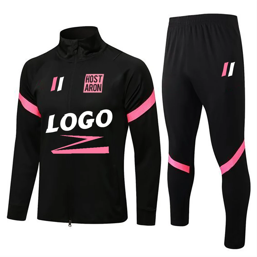 HOSTARON Men Sport Gym Sets Custom Tracksuit Sweat Pants High Quality Plain Hoodies Custom Logo Fitness Set Men Tracksuit