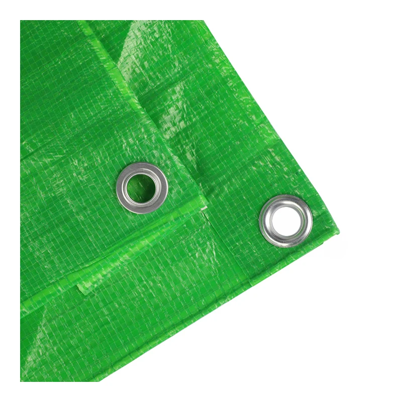 Customized size pe/pp green woven Plastic fabric car tarpaulin Tent Sunscreen truck Tent garage eyelet tarpaulin Vietnam