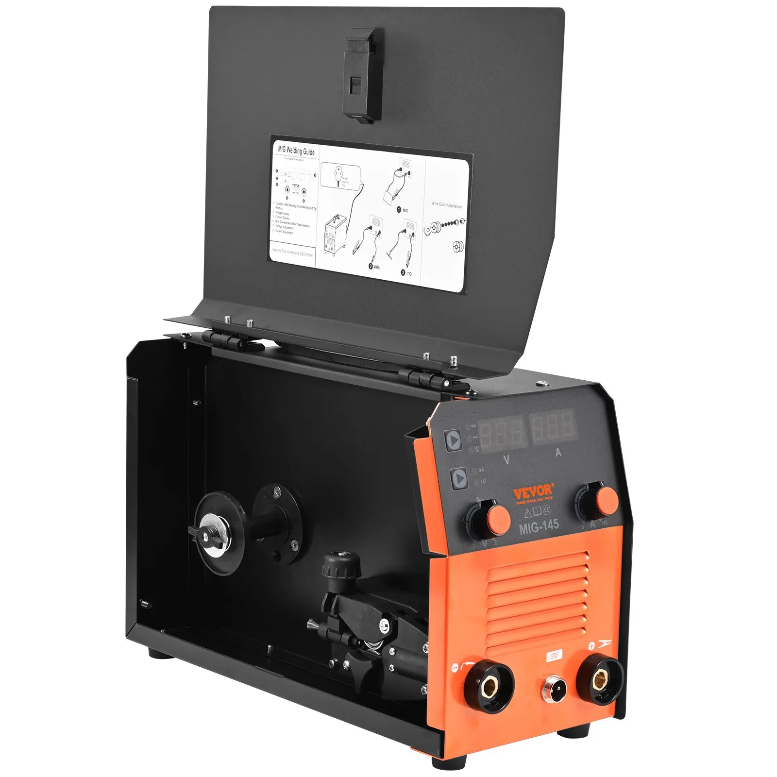 VEVOR TIG Welder 3 in 1, 110V High Frequency TIG/Stick/Clean Welding Machine W/IGBT Inverter, 155Amp Digital Arc Welder