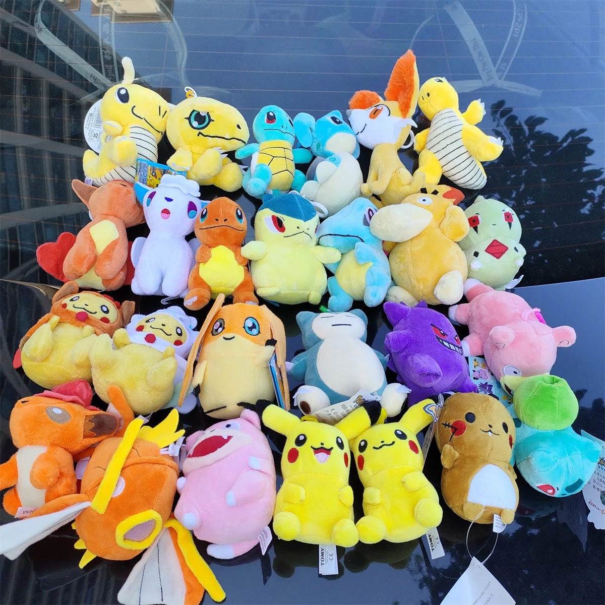 Оптовая Продажа с фабрики высокое качество 4-дюймовая плюшевая игрушка pokemoned pikachu кукла мягкие животные кулон