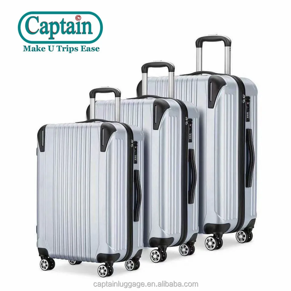 Wholesale Cheap ABS trolley travel bag Unisex 20 inches luggage set luxury rolling suitcase luggage bag with protect corner