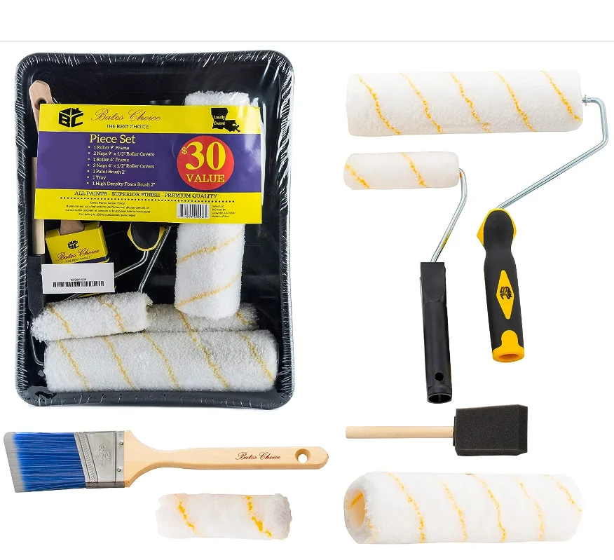 House painting tray 11 Piece Home Painting low MOQ high end paint roller set