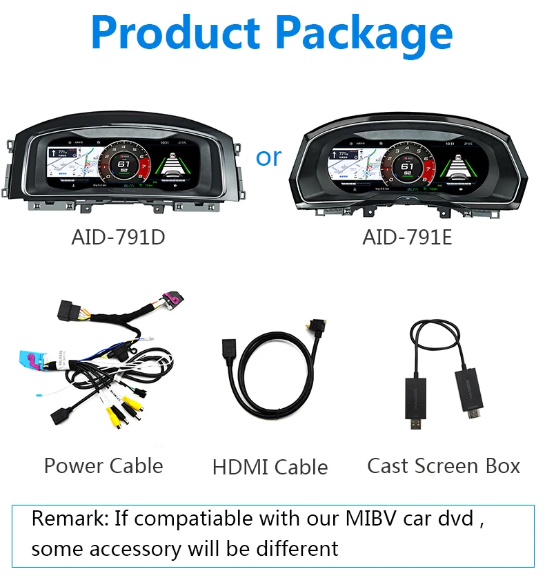 LCD Dashboard Auto Player Digital Cluster Instrument Panel Multifunctional QLED Speed Meter Screen