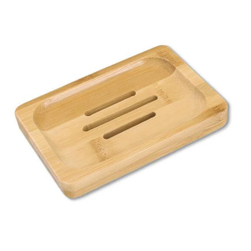 Wooden soap dish bamboo soap rack bathroom saver bamboo soap dish sponge tray holder for bathroom kitchen sink