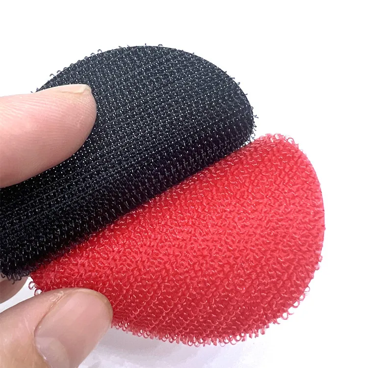 For shoes clothes Nylon circle loop fastener tape self locking Reusable adjustable soft injection micro hook and loop