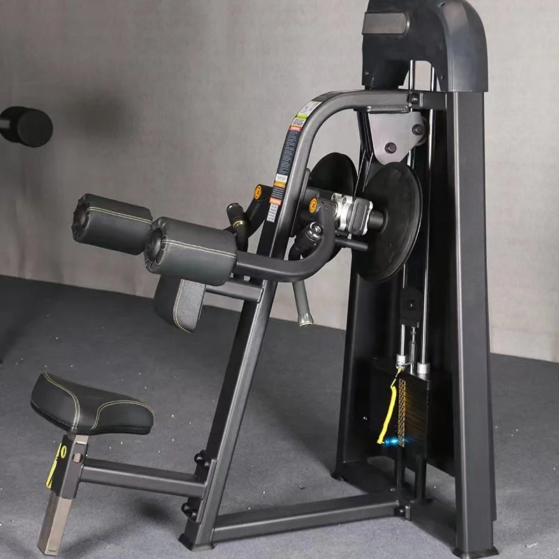 Commercial Gym Equipment Pin Loaded Abdominal Trainer Adjustable Back Extension Machine