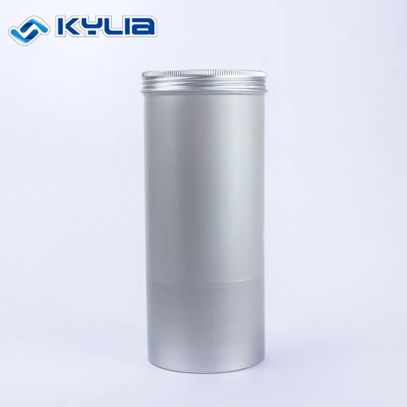 Empty Personal Care Gift Packing Tube Tin 100g Tall Aluminum Cylinder Hair Wax Canister