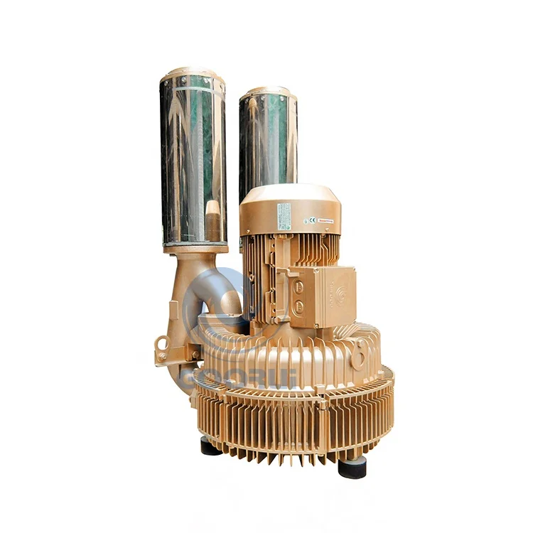 20kW 3 phase double stage high pressure side channel blowers for Agitate and Aerate Water in SPA