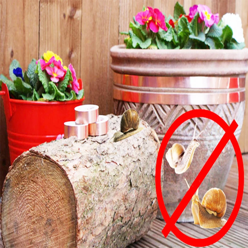 Electric conductive copper tape slug and snail copper tape for garden