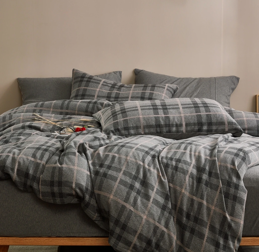 Quilt Bedding Set Jacquard Luxury Sheet 3D Duvet Cover Grey Sheet Quilt Cover Pillowcase Bedding Set