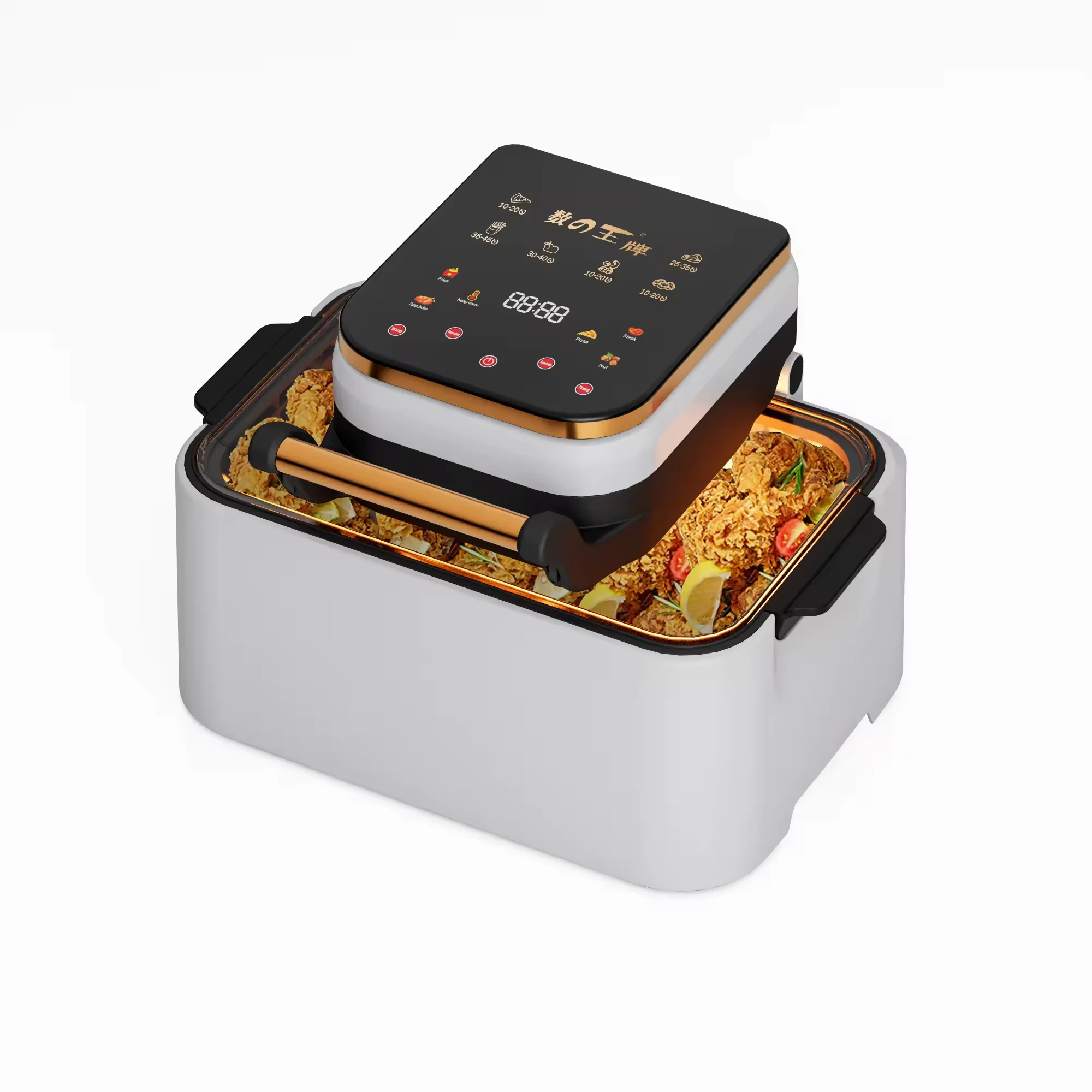 New Fashion best-selling home multifunctional 10-liter large smart touch screen with glass viewing window air fryer