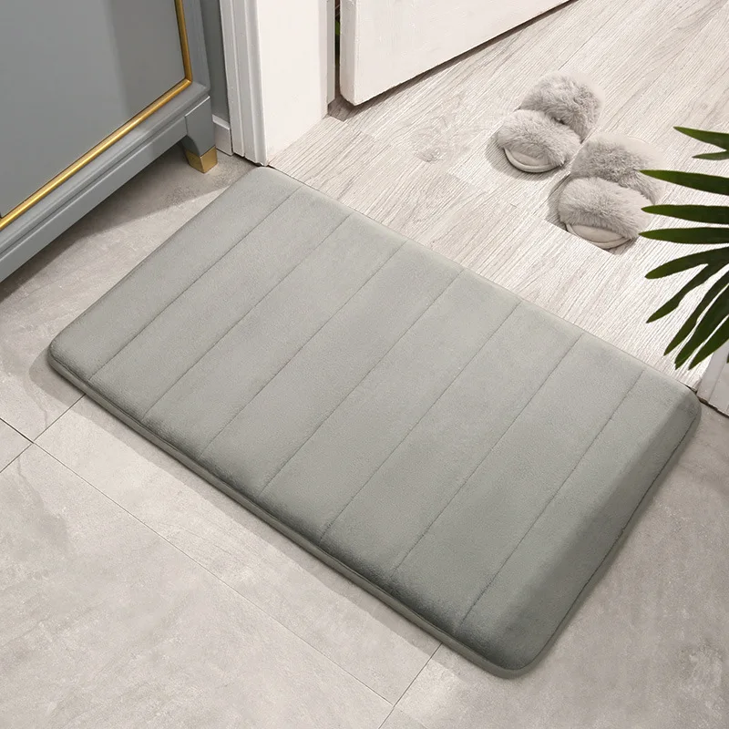 High Quality Diatomaceous Earth Shower Non-Slip Memory Foam Bath Mats Super Absorbent Quick Drying Decor Rug Stone Bath Mat