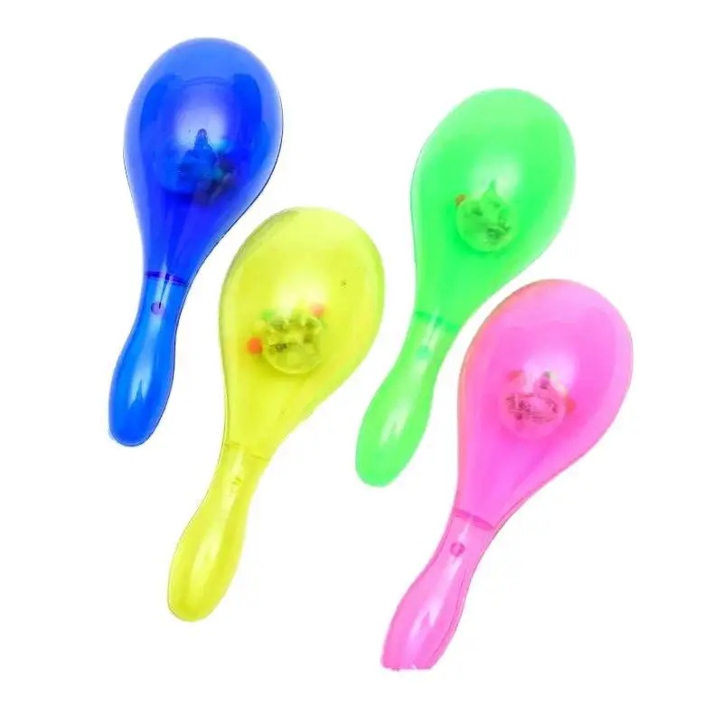 Wholesale Factory Hot Sale Multi Color LED Plastic Maraca Flashing Maraca Party Fun Maker Light Up Maracas Party Supplies