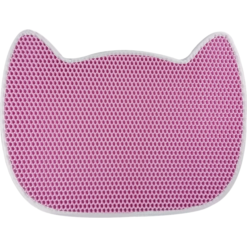 60*45cm Washable Easy Clean 2 Layers Waterproof Non-Slip EVA Cat Litter Mat