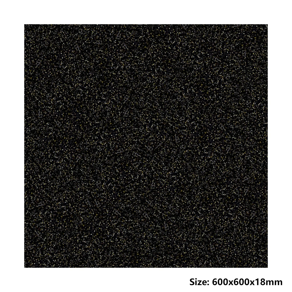 Black Gold Polished Cement Cheap Terrazzo Flooring Tiles For Indoor Or Outdoor Decoration 600x600x18mm