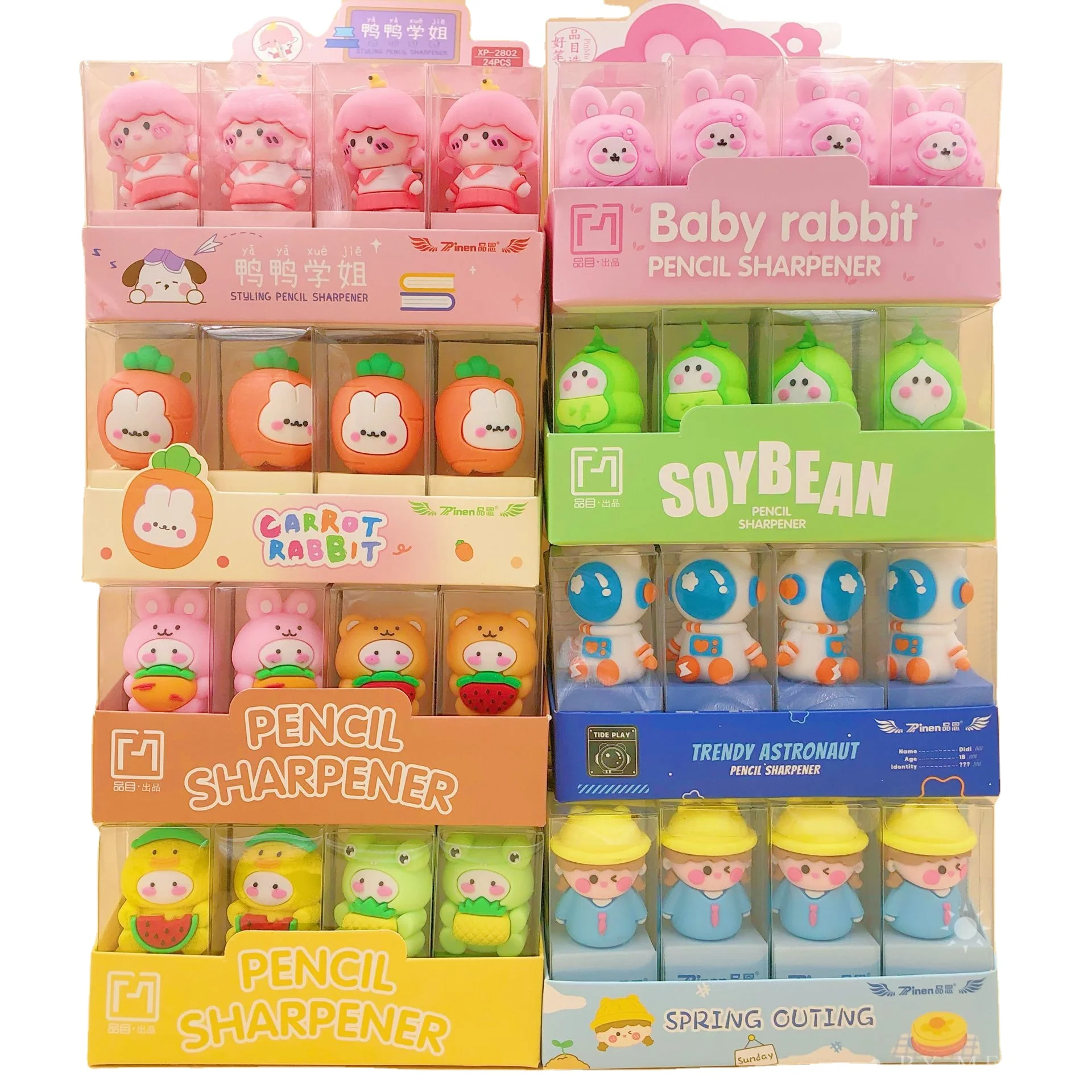 New style Kawaii Pencil Sharpener Cute Mini Pencil Sharpener Portable Pen Cutter Korean Stationery Kids Gifts Office Supplies