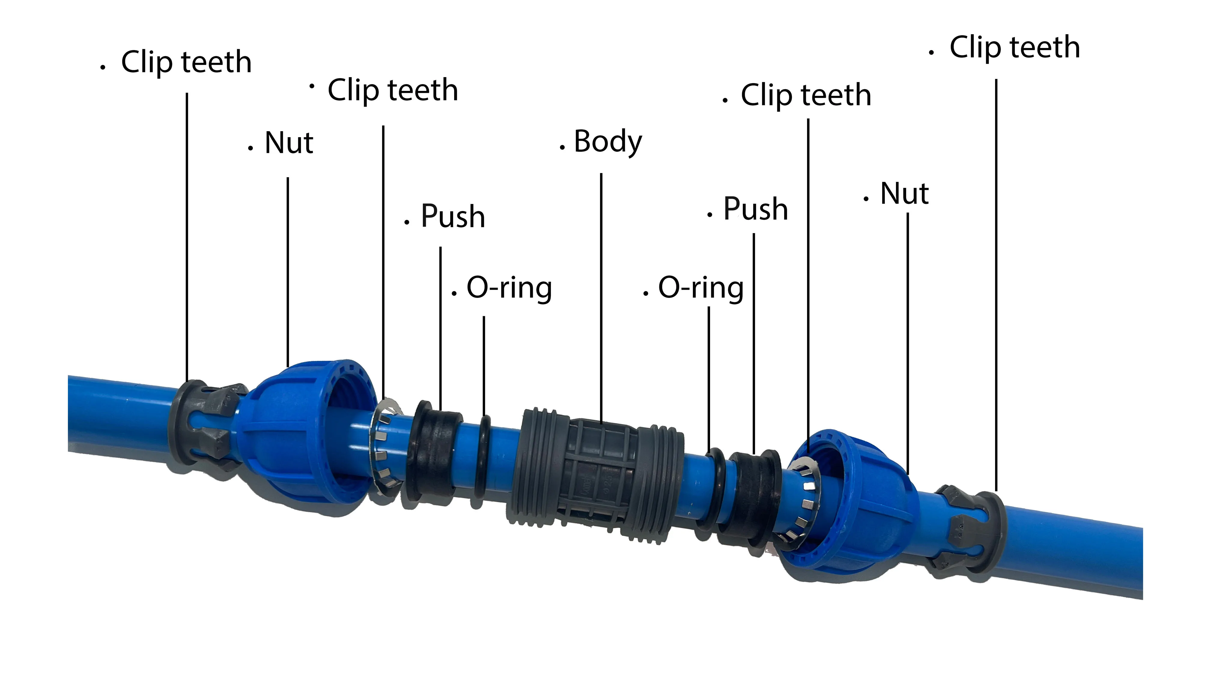 DN20 DN25 DN32 DN40 DN50 DN63 Factory professional compression fittings pneumatic pipe fittings male straight fittings