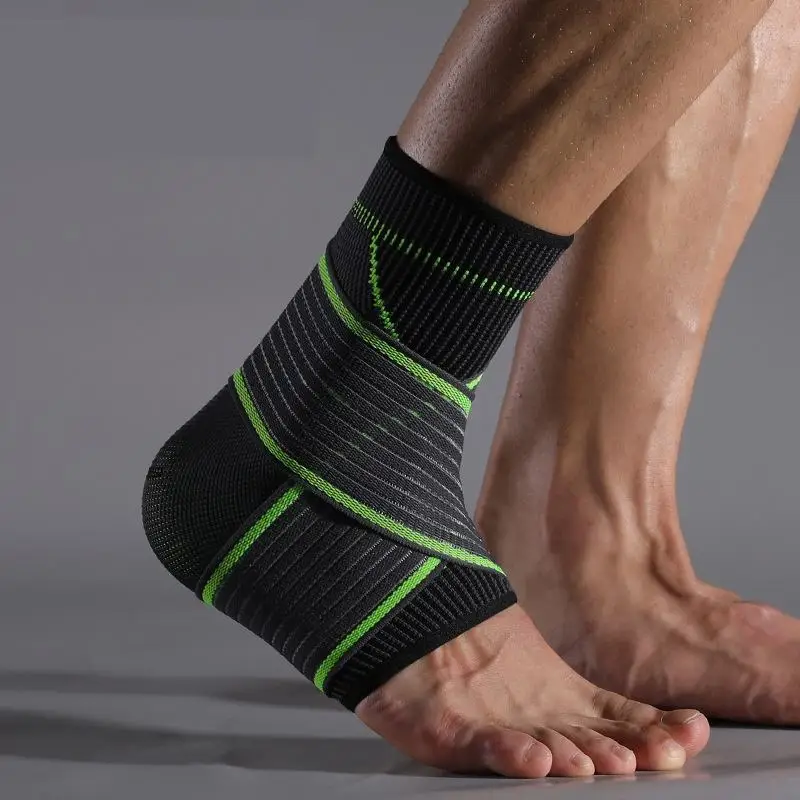 Customized Logo Double Compression Adjustable Unisex Ankle Sleeve Protector For Man and Women