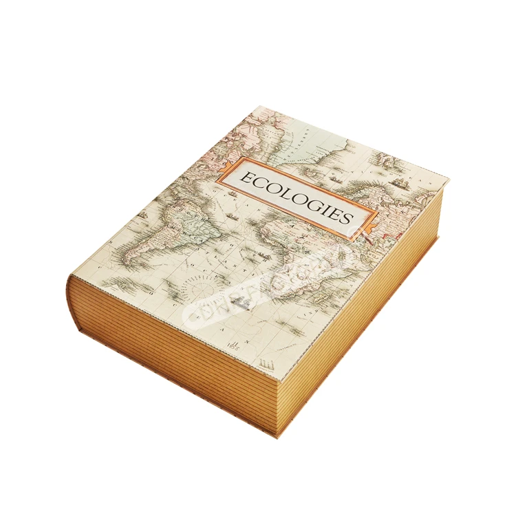 Luxury Custom Design Magnetic Closure Decorative Vintage Style Perfumes Essential Oil Cosmetic Gift Paper Book Shape Package Box