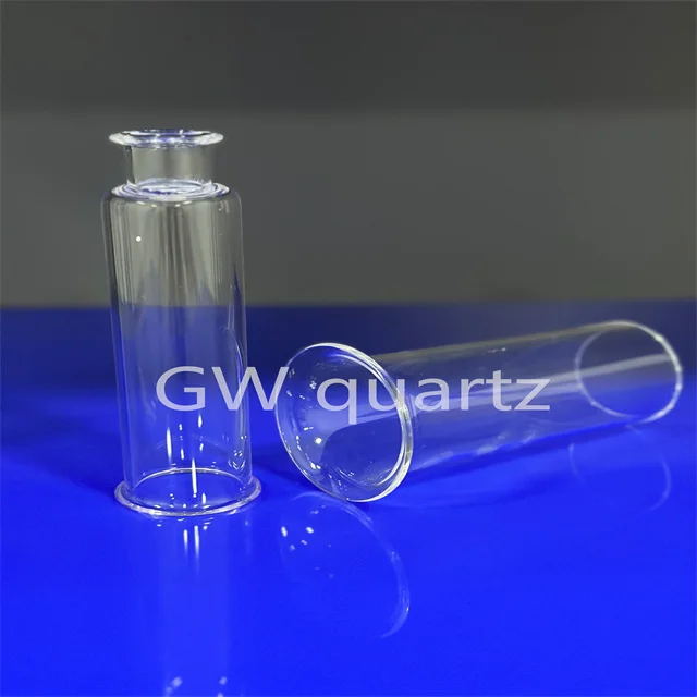 Transparent quartz flaring tube quartz glass tube of high temperature and corrosion resistant