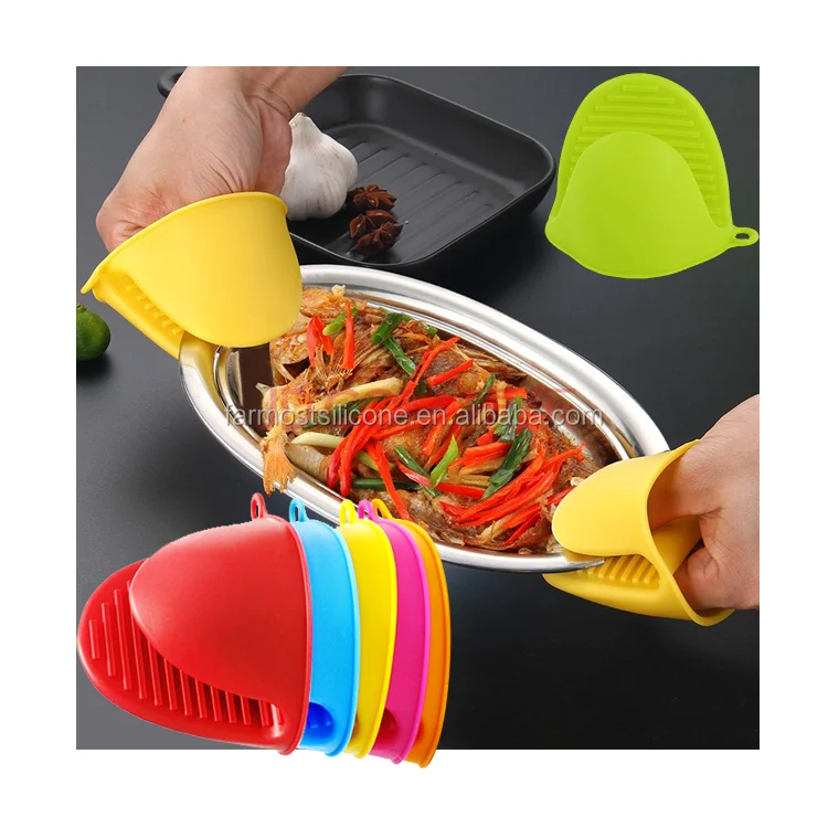 
Silicone Pot Holder BBQ Grill Glove Oven Mitt Silicon Heat Resistant Oven Glove 