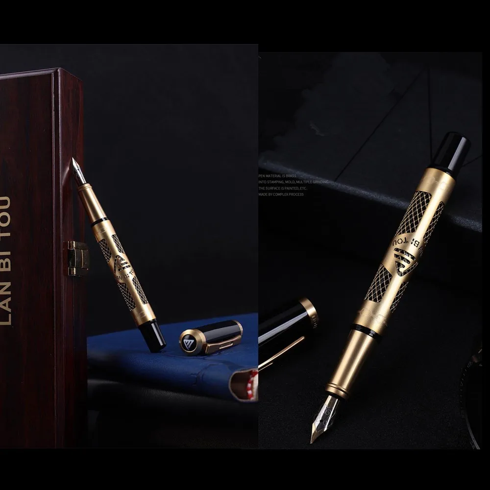 LBT 2033 high  quality   fountain  pen  with replace calligraphy pen  roller  pen nib for  gift