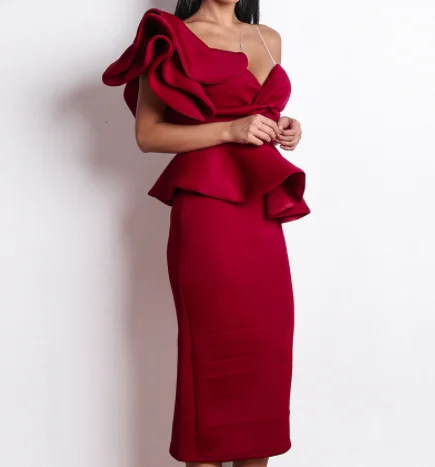 Женское Новое Вечернее Платье Z91504A, сексуальное платье с открытыми плечами и оборками, вечернее платье с открытой спиной