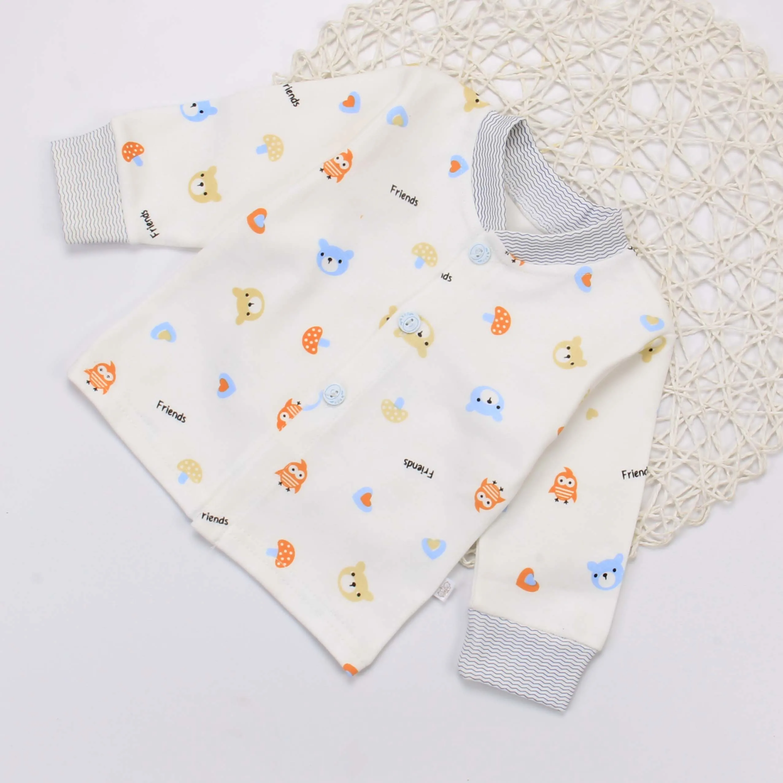 
Baby clothing brand wholesale spring and autumn baby pajamas new design baby underwear 0-3 years old T-shirt 