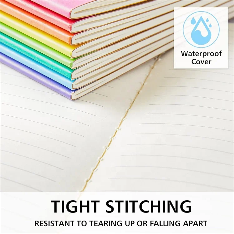 100 Pack A5 Kraft Notebooks 60 Pages Ruled Lined Journals  Soft Cover Kraft Composition Notebooks for Students Office School