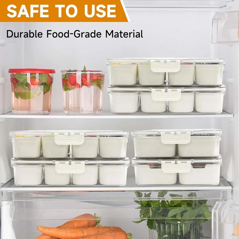 Bestselling 8 Compartment Snack Box Container Divided Serving Tray with Lid and Handle