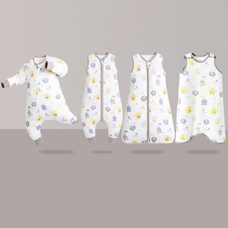 100% cotton single layer Summer air conditioning room anti-kick comfortable sleeping bag baby